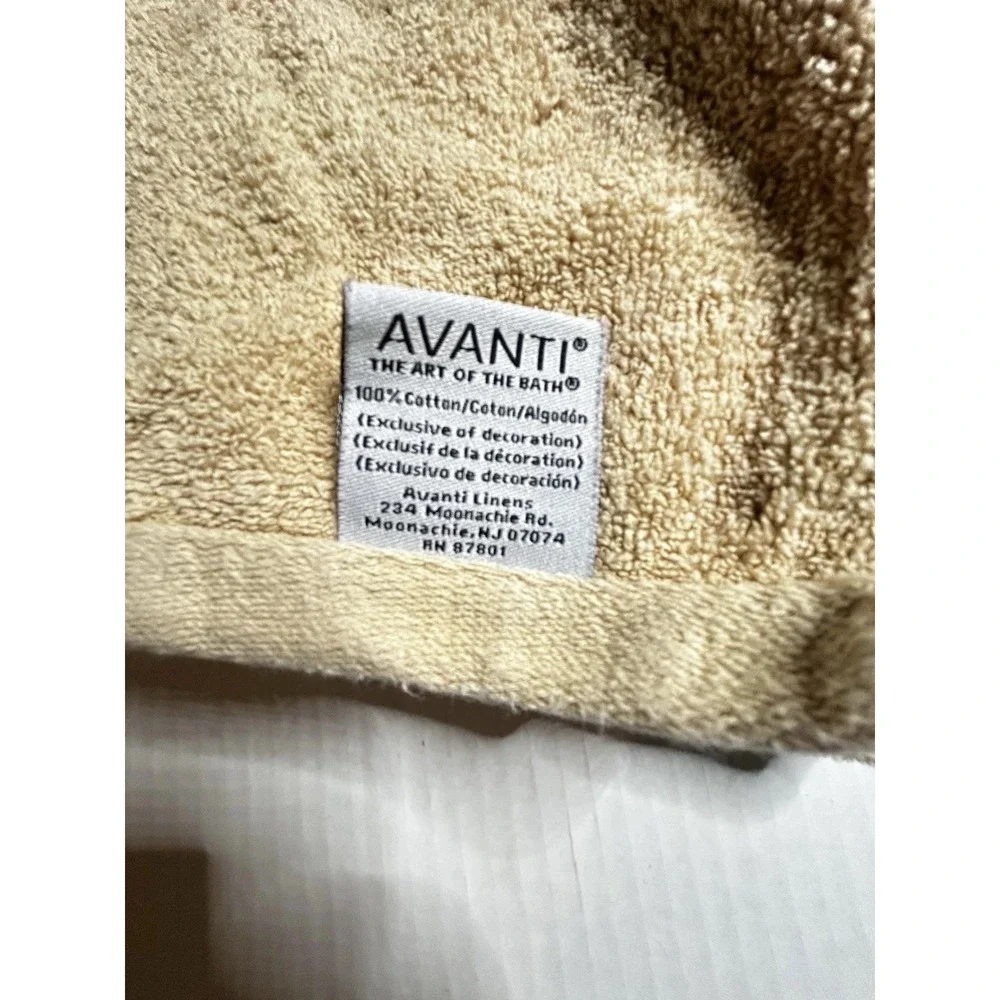 Bath Towel Avanti Home Snowman Embroidered Christmas Set (2) Pre-owned